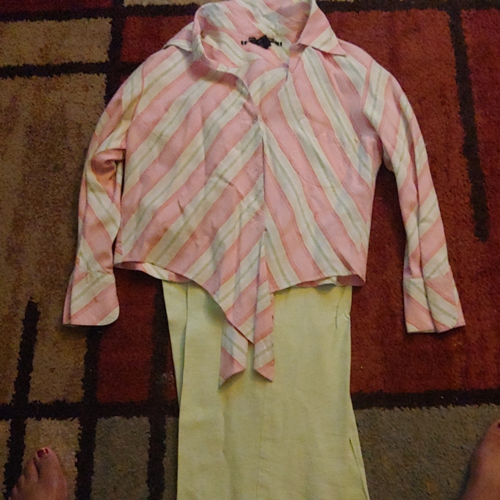 Linen pants set